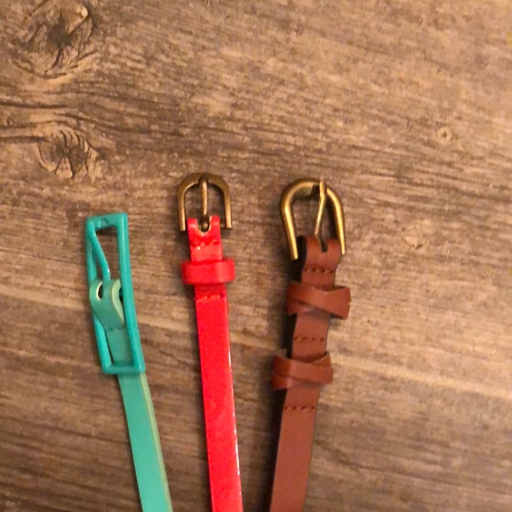 Lot of three belts